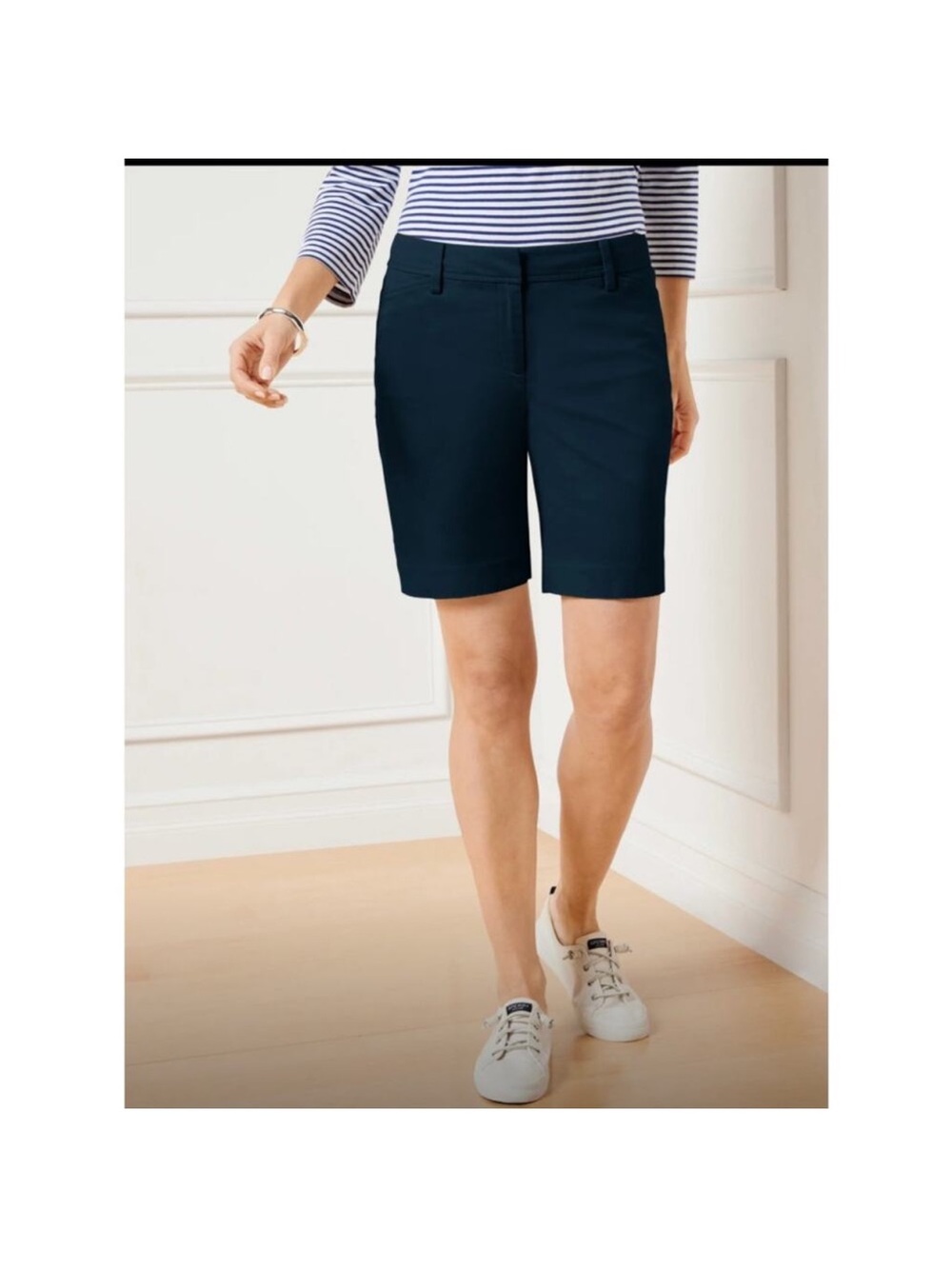 Talbots “Perfect Shorts” Navy Bermuda Shorts